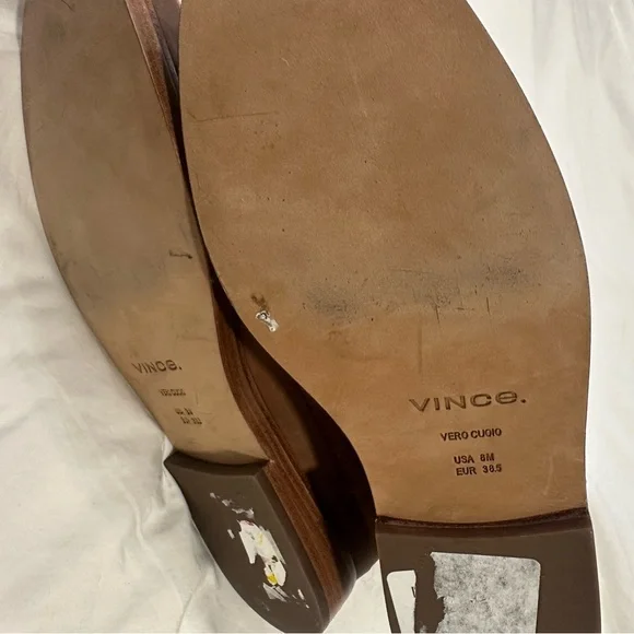 NEW Vince Cecyl Suede Boot Tan size 8 reg $450 - Picture 10 of 11